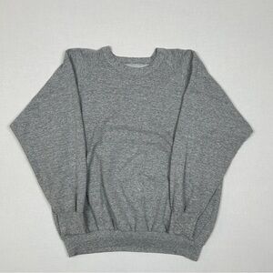1980s Grey Blank Crewneck